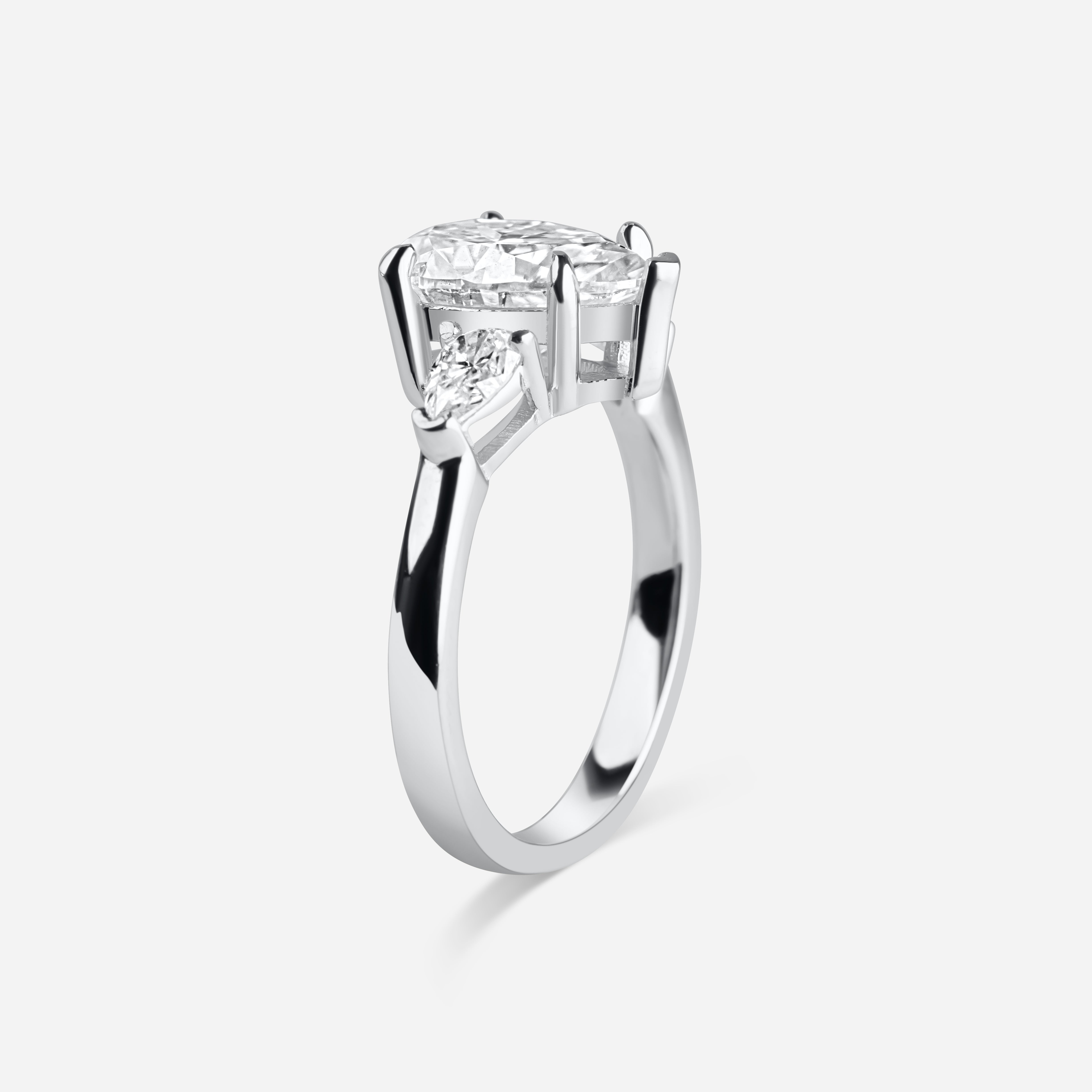 The Bella Ring - 3 Crt Pear Cut