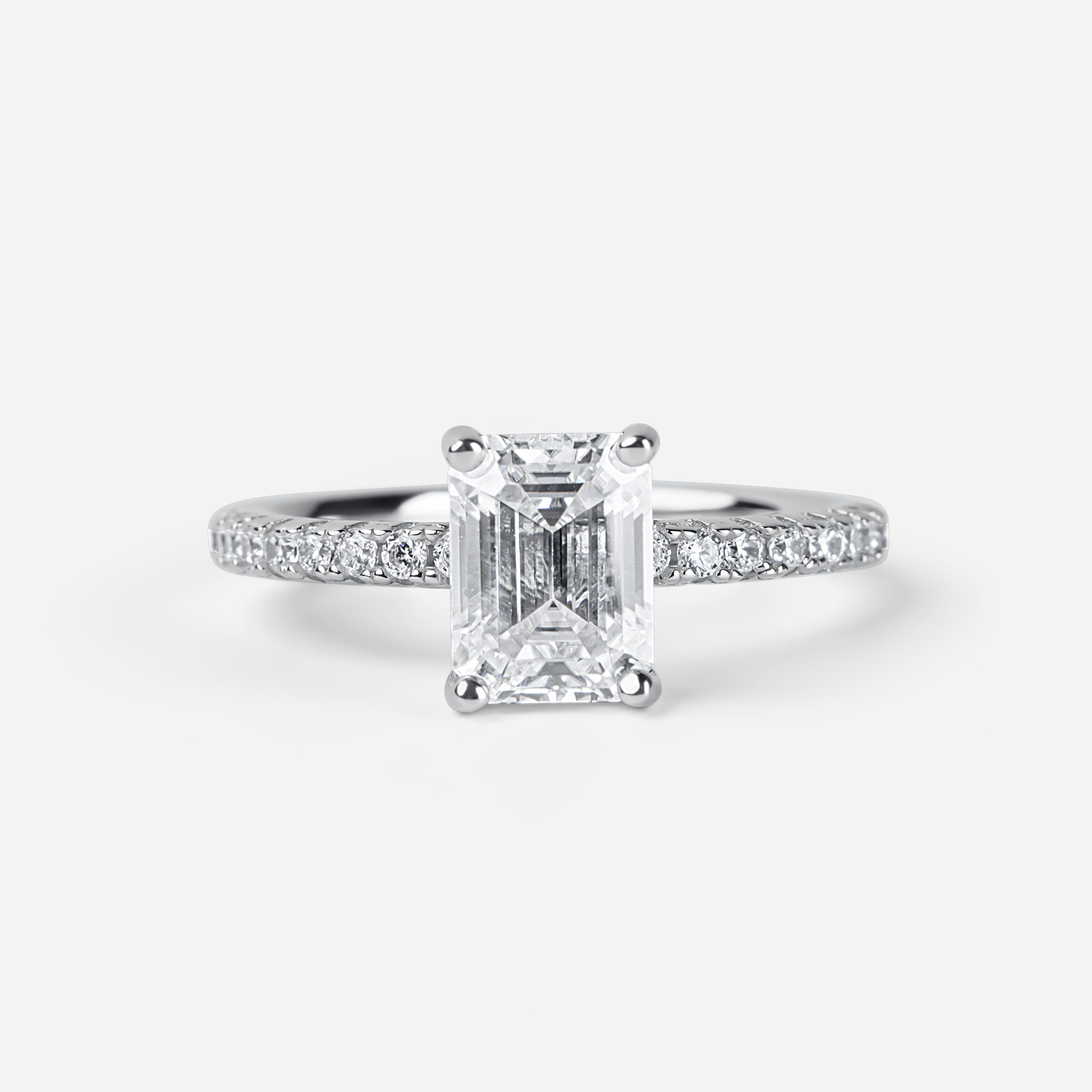 The Natalia Ring - 2 CRT Oval Cut Moissanite Diamond