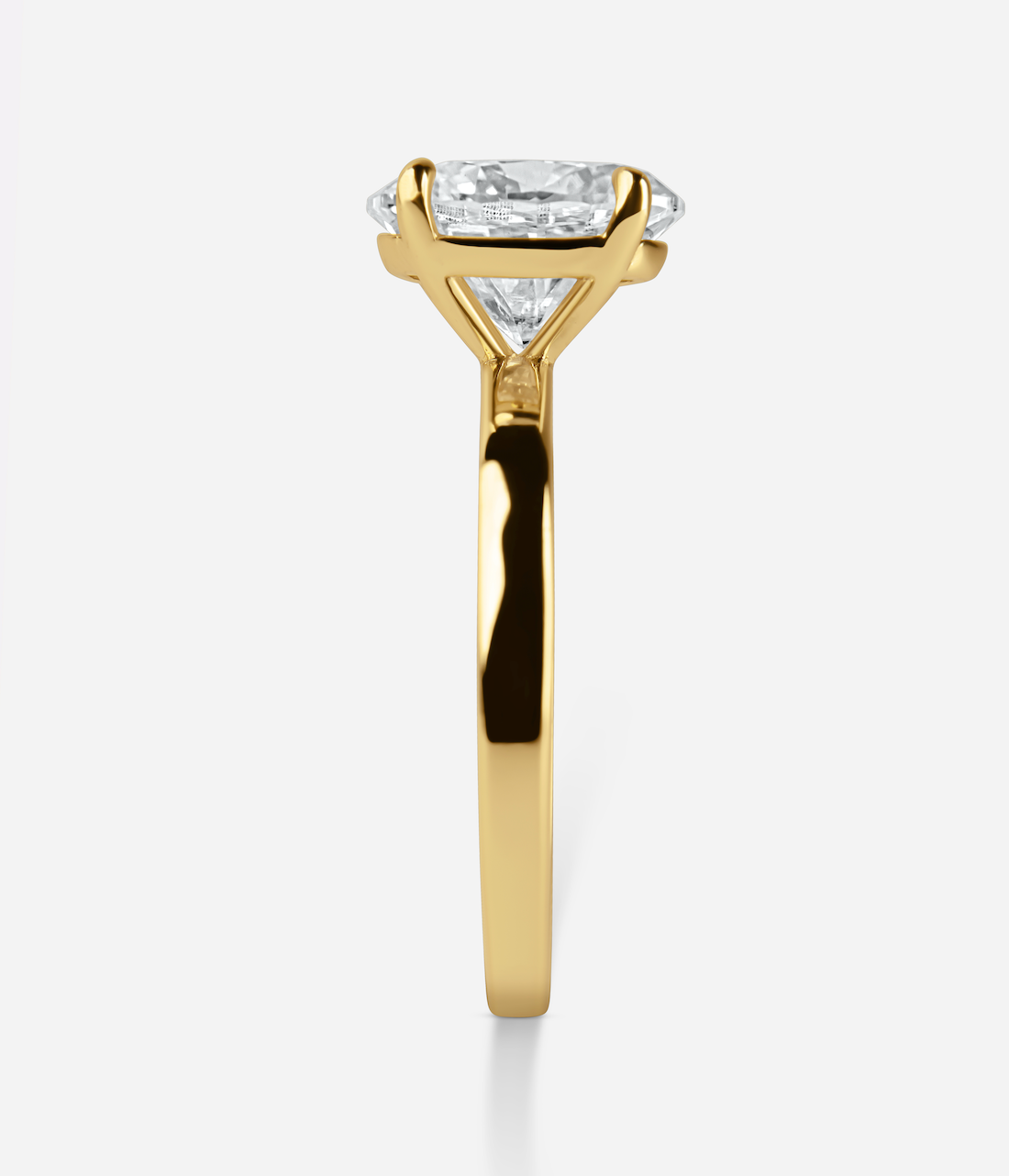 The Audrey Ring - 2 CRT Oval Cut Moissanite Diamond