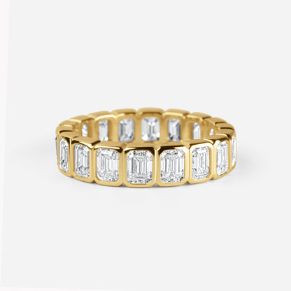 The Evelyn Ring - Emerald Cut Band