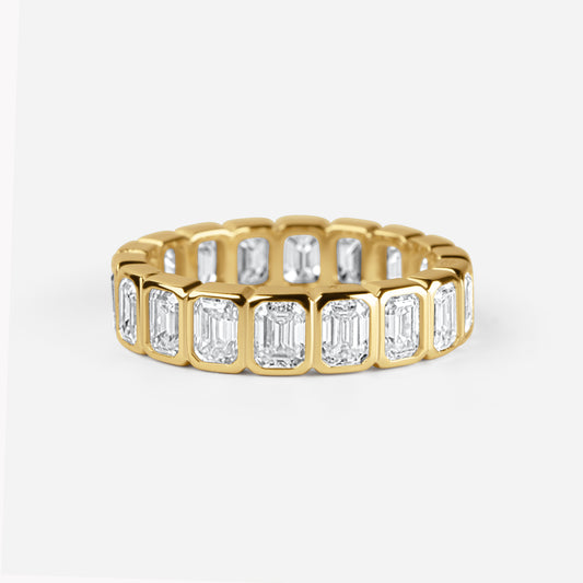 The Evelyn Ring - Emerald Cut Band