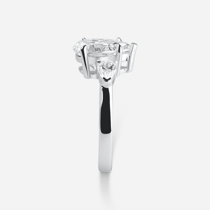 The Bella Ring - 3 Crt Pear Cut