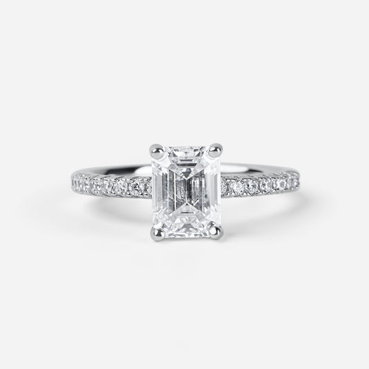 The Natalia Ring - 2 CRT Oval Cut Moissanite Diamond