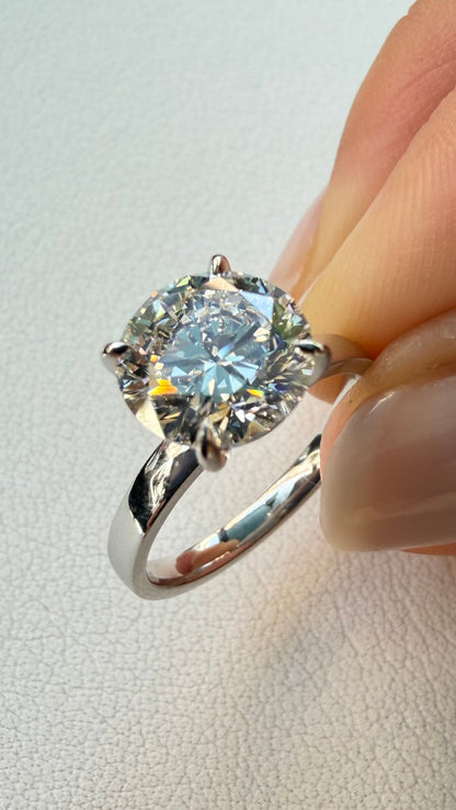 Margaux - 3ct Round Brilliant-cut Lab Diamond 3mm 14k Band
