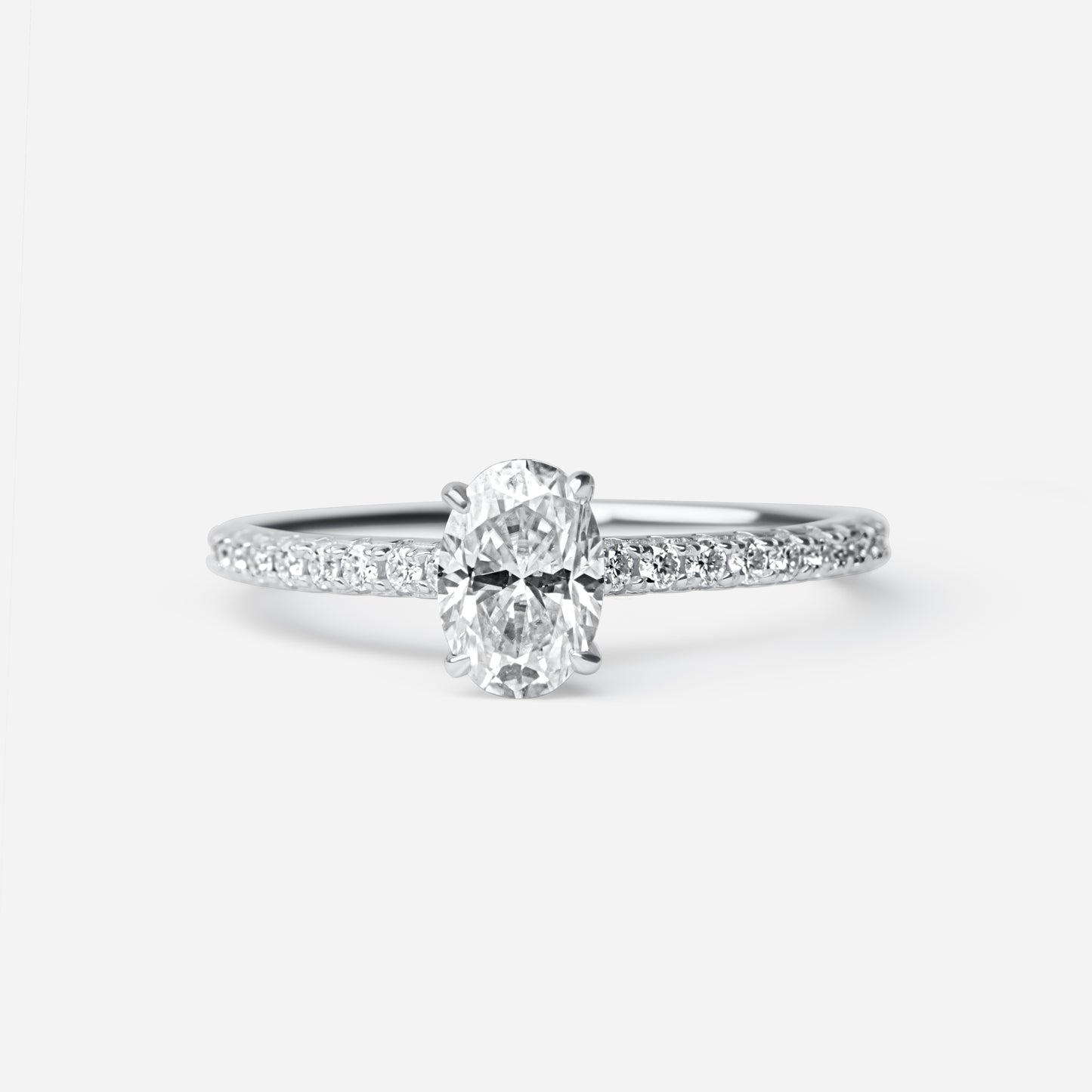 The Kaia Ring – 1Crt Oval Cut Moissanite Ring