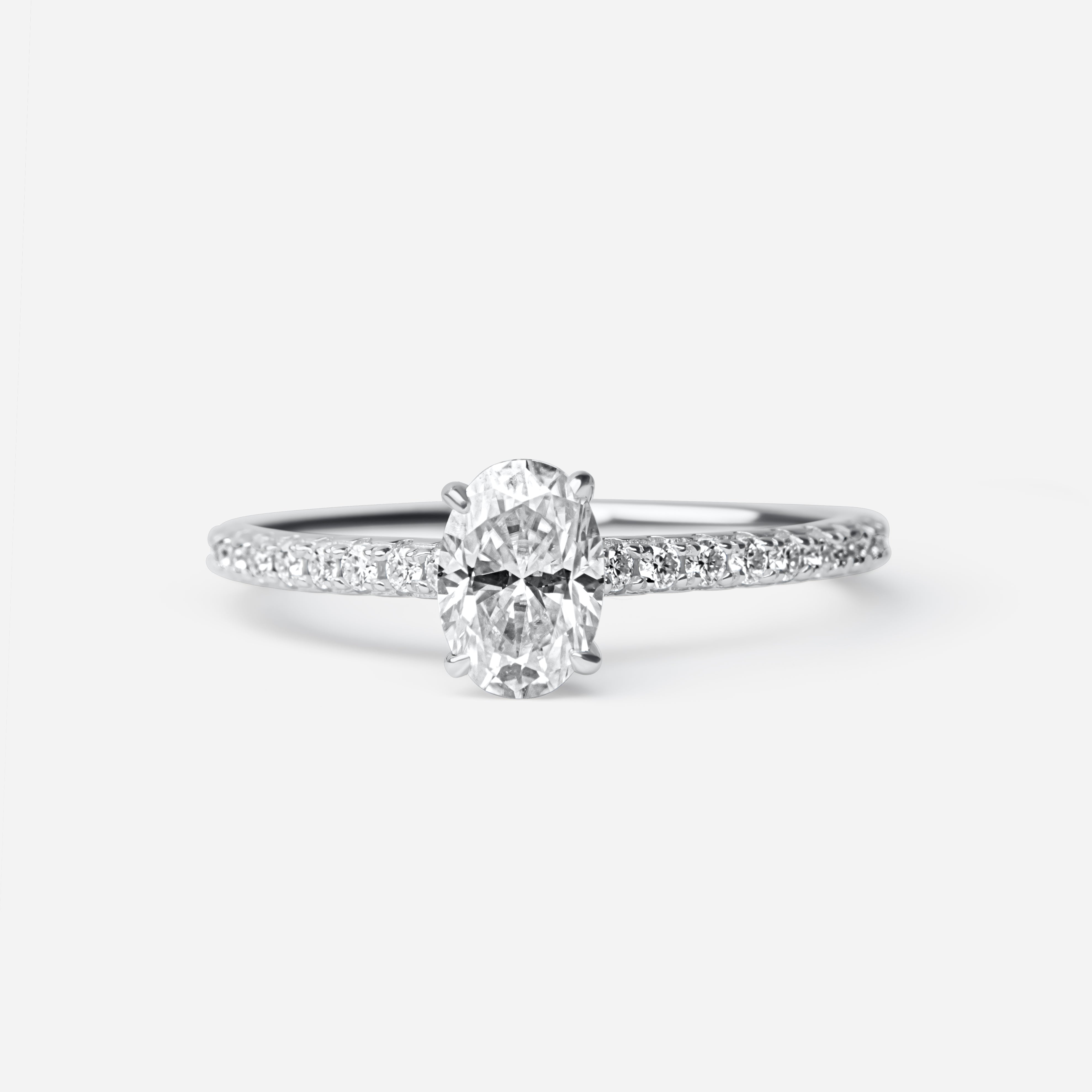 The Kaia Ring – 1Crt Oval Cut Moissanite Ring