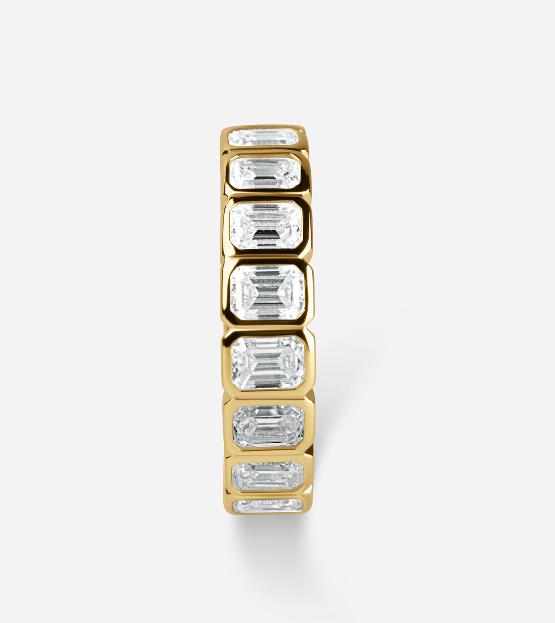 The Evelyn Ring - Emerald Cut Band