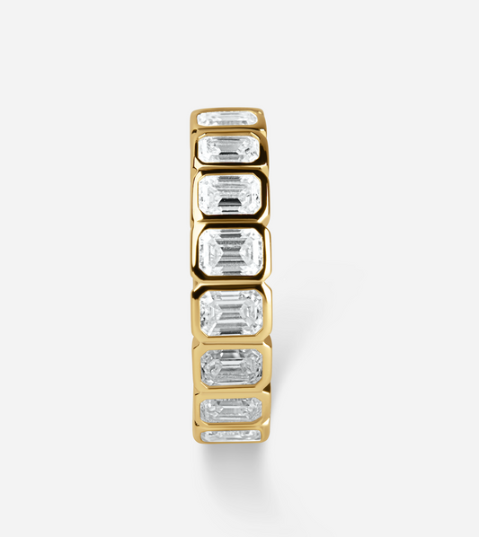 The Evelyn Ring - Emerald Cut Band