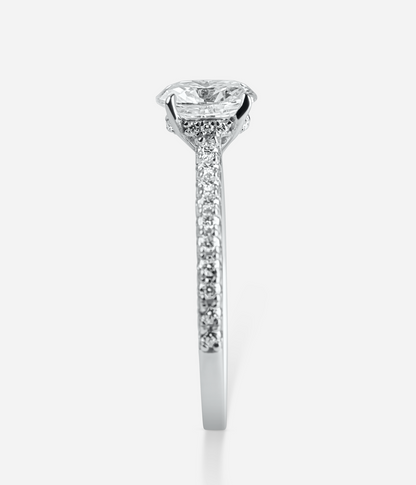The Kaia Ring – 1Crt Oval Cut Moissanite Ring