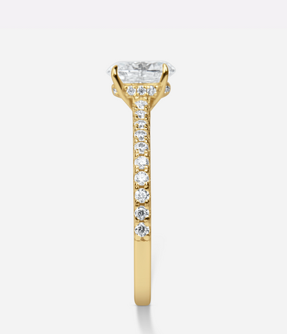 The Kaia Ring – 1Crt Oval Cut Moissanite Ring