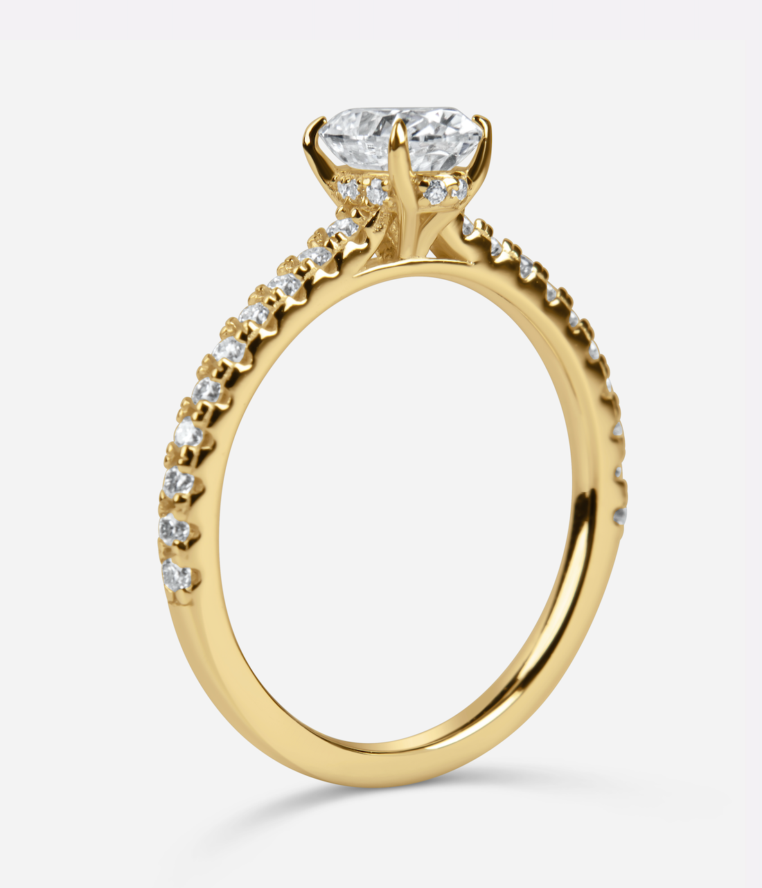 The Kaia Ring – 1Crt Oval Cut Moissanite Ring