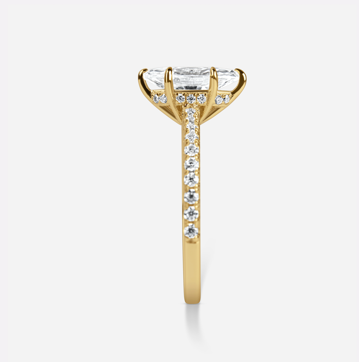 The Gwen Ring - 2 CRT Marquise Cut Moissanite Diamond