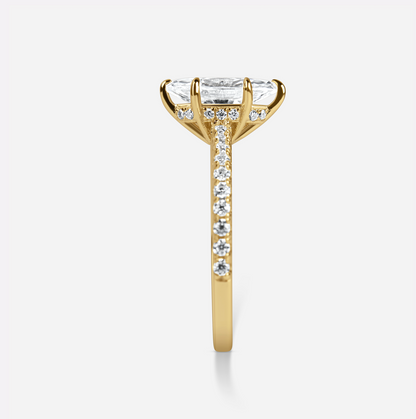 The Gwen Ring - 2 CRT Marquise Cut Moissanite Diamond